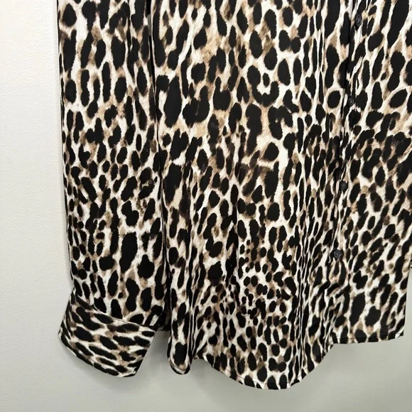 Banana Republic Dillon Classic Fit Long Sleeve Animal Print Medium - Picture 13 of 14